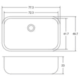 Tarja Sencilla Submontar EB Técnica A30189A Acero Inoxidable