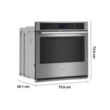 Horno Eléctrico Empotre Maytag MOES6030LZ de 75 cm con Air Fry