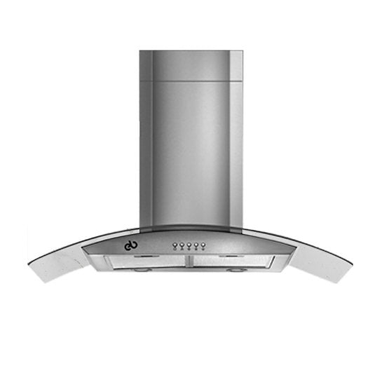 Campana Pared EB Técnica EB-388C de 90 cm Purificadora Acero Inox y Cristal