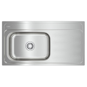 Tarja Empotrar Acero Inox Teka GALAXY 950 T-XP 1B 1D R BW Escurridor Derecho