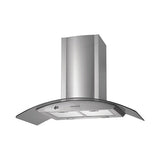 Campana Pared EB Técnica EB-388C de 90 cm Purificadora Acero Inox y Cristal