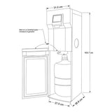 Despachador de agua Whirlpool WK0260B con Fábrica de Hielo y Garrafón Oculto