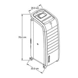 Enfriador de Aire Evaporativo Whirlpool WAC0616B con Calefactor Color Negro