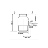 Triturador InSinkErator Evolution 200 de 33 cm de 1 Caballo de Fuerza