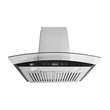 Campana Pared EB Técnica EB-331 de 60 cm Purificadora Acero Inox y Cristal