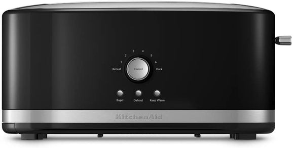 Tostador Kitchenaid KMT4116OB Con Palanca De Elevación Manual Para 4 Rebanadas De Pan Color Negro